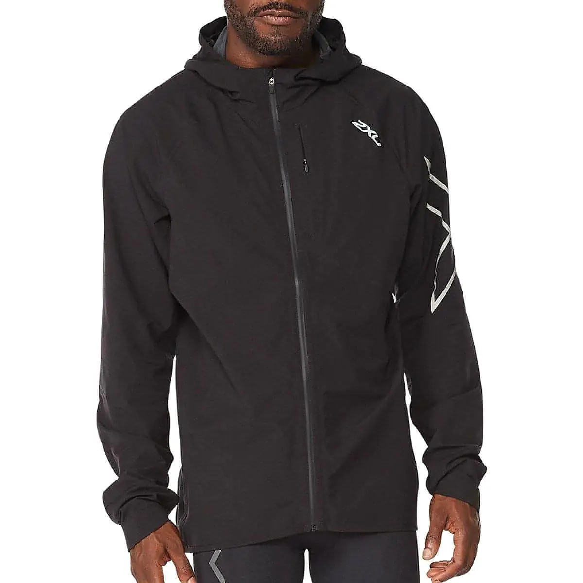 2XU Light Speed Waterproof Mens Running Jacket - Black