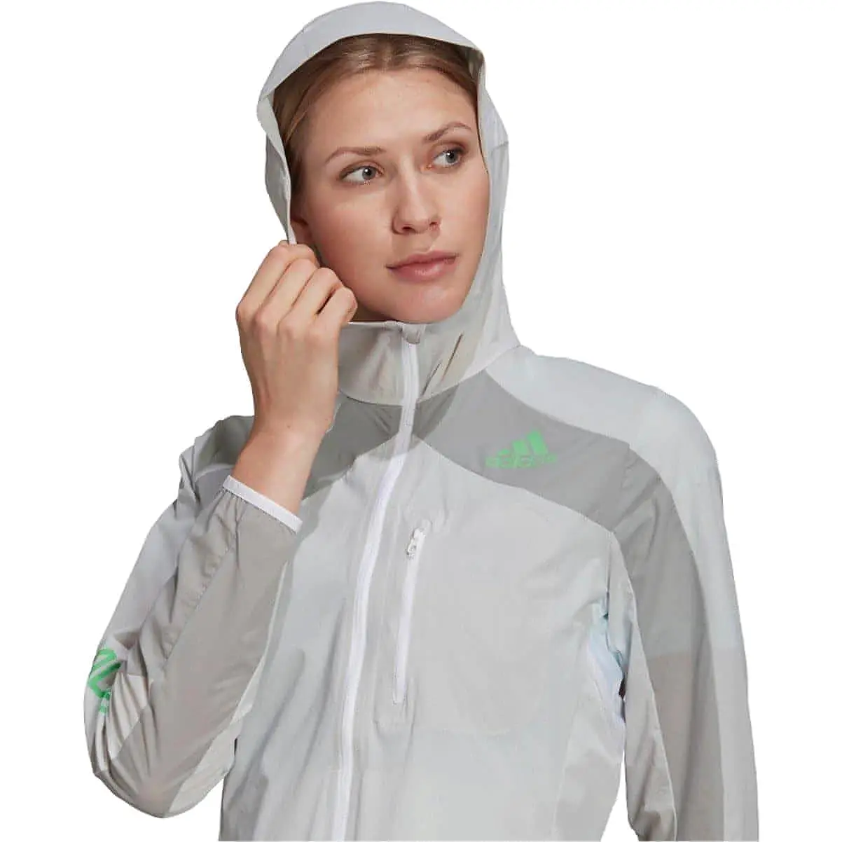 adidas Adizero Marathon Womens Running Jacket - White