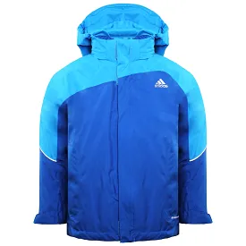 Adidas Clima Proof Kids Blue Waterproof Jacket