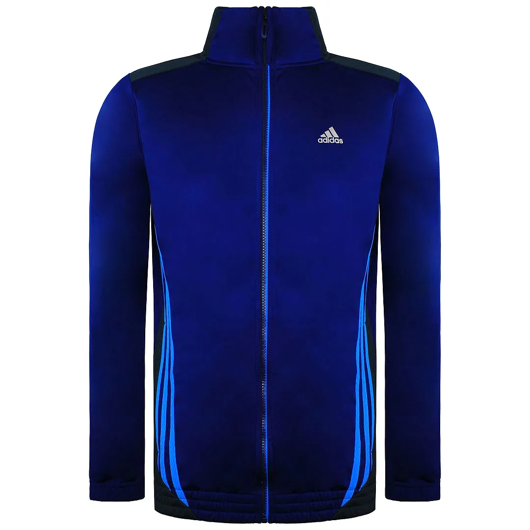 Adidas ClimaLite Mens Blue Track Jacket