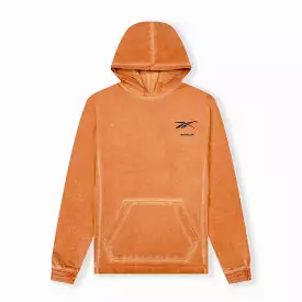 Basketball Court Top Bi-Dye Fleece Hoodie - Burnt Orange