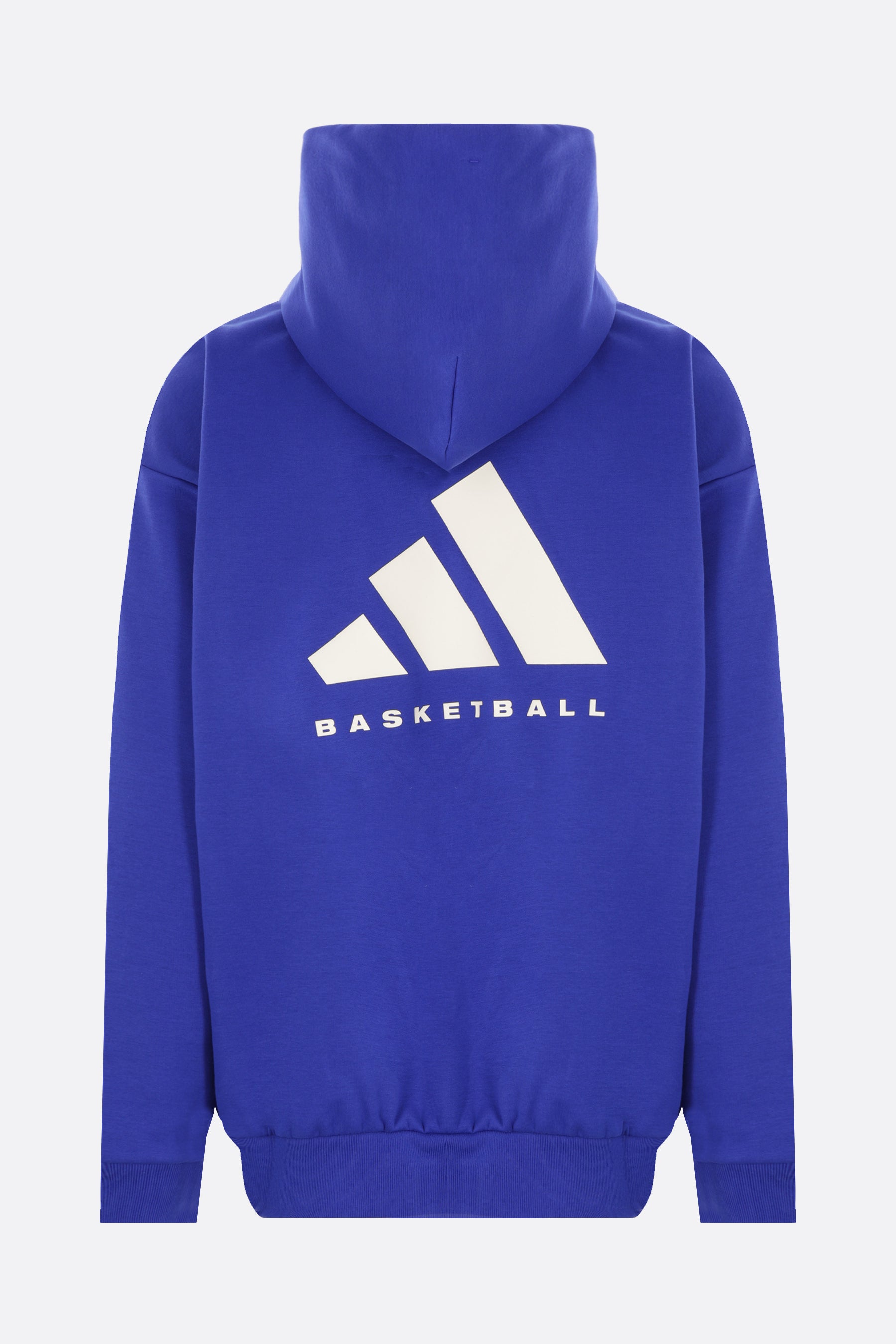 Basketball logo printed recycled fleece hoodie