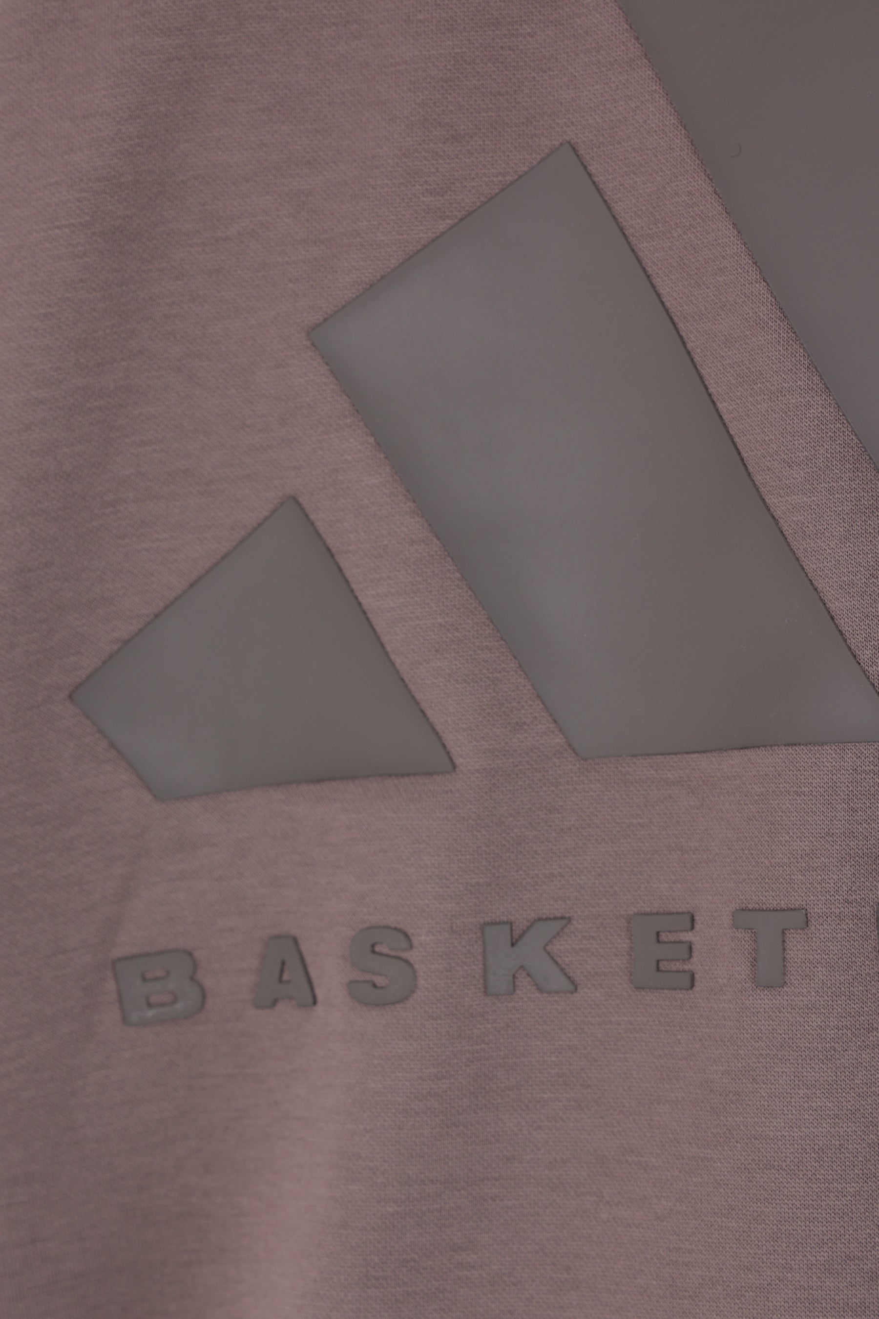 Basketball logo printed recycled fleece hoodie