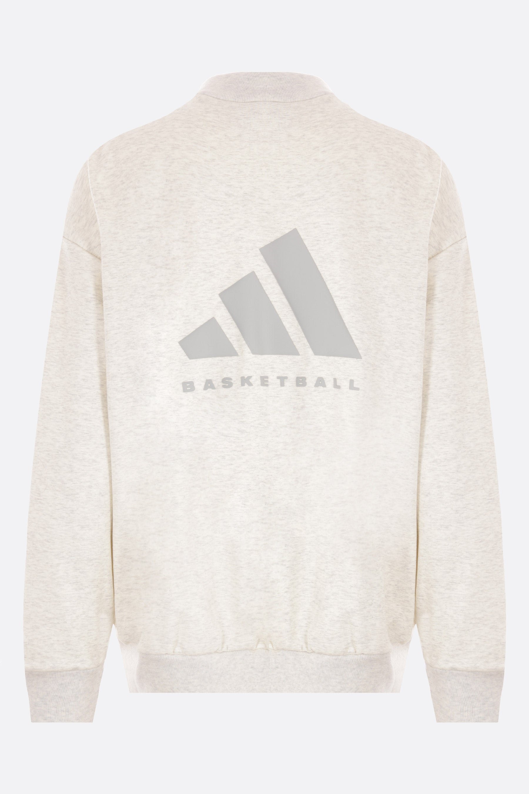 Basketball logo printed recycled fleece sweatshirt