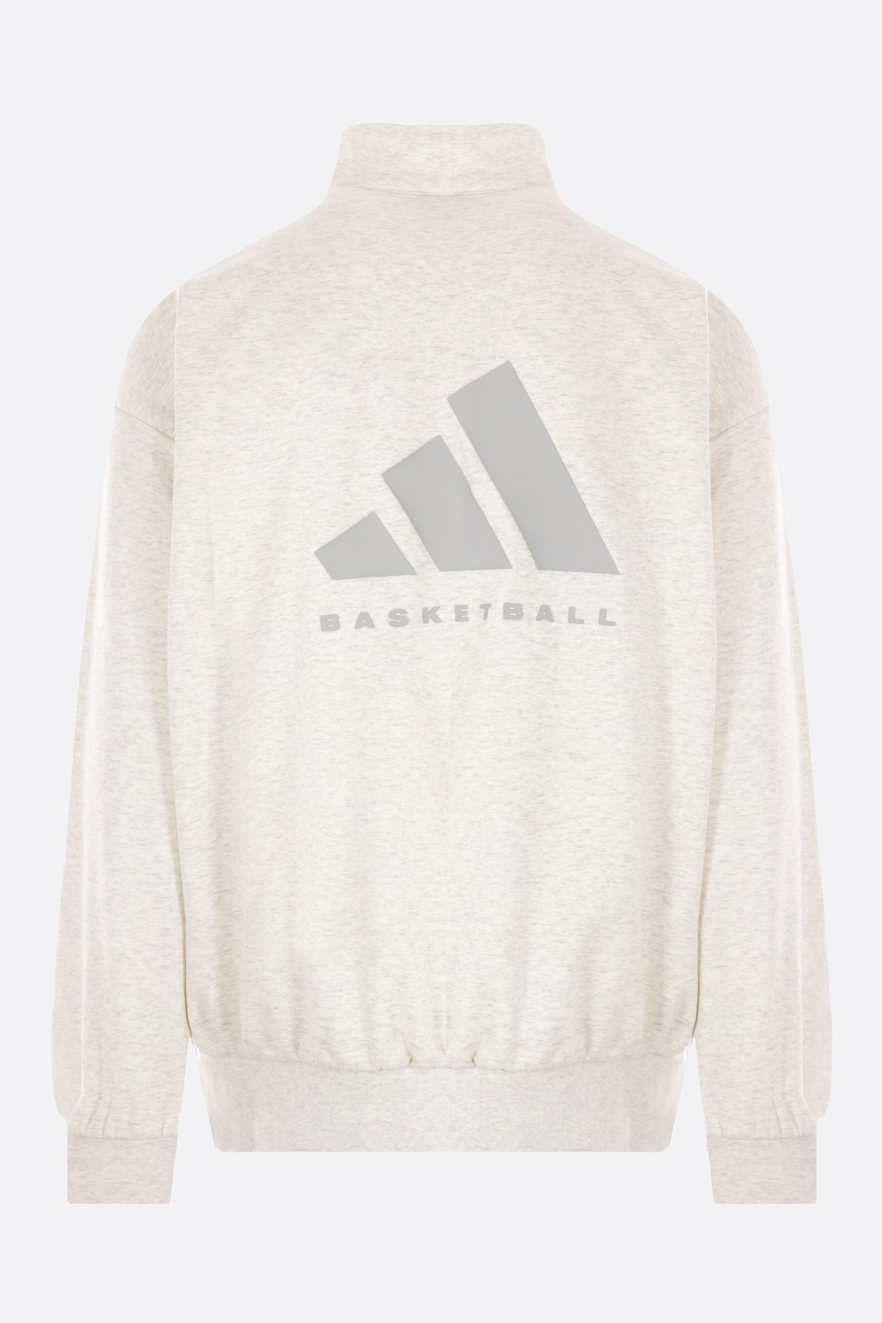 Basketball logo printed recycled fleece sweatshirt