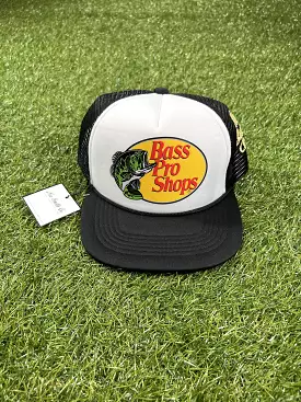 Bass Pro Trucker Hat (Blk/Wte)