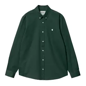 Carhartt WIP L/S Madison Shirt Discovery Green / Wax