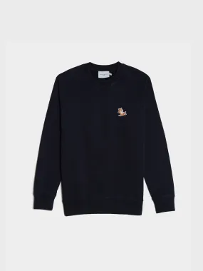 Chillax Fox Patch Classic Sweatshirt, Navy