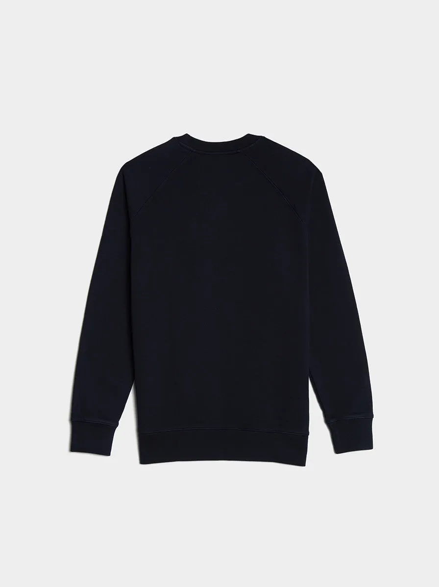 Chillax Fox Patch Classic Sweatshirt, Navy