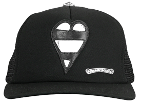 Chrome Hearts Matty Boy Heart Trucker Hat Black