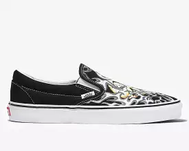 Classic Slip On Flame Skull