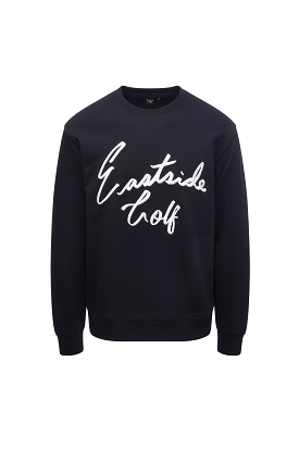 Core Fleece Script Crewneck Black