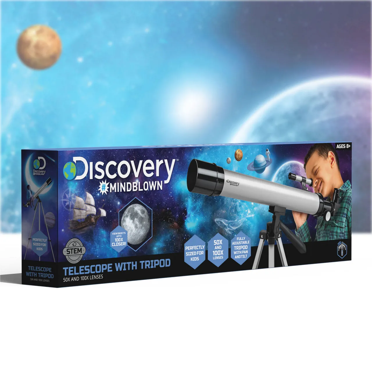 FAO DISCOVERY MINDBLOWN Telescope with Tripod Set - Multi