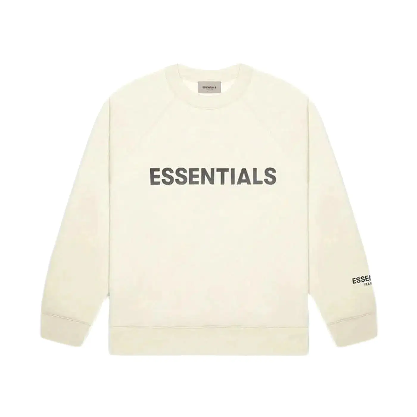 Fear Of God Essentials Front Logo 'Buttercream' Crewneck