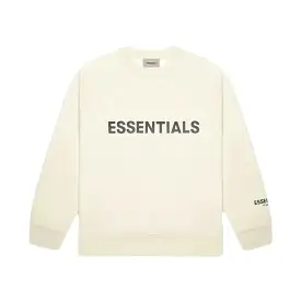 Fear Of God Essentials Front Logo 'Buttercream' Crewneck