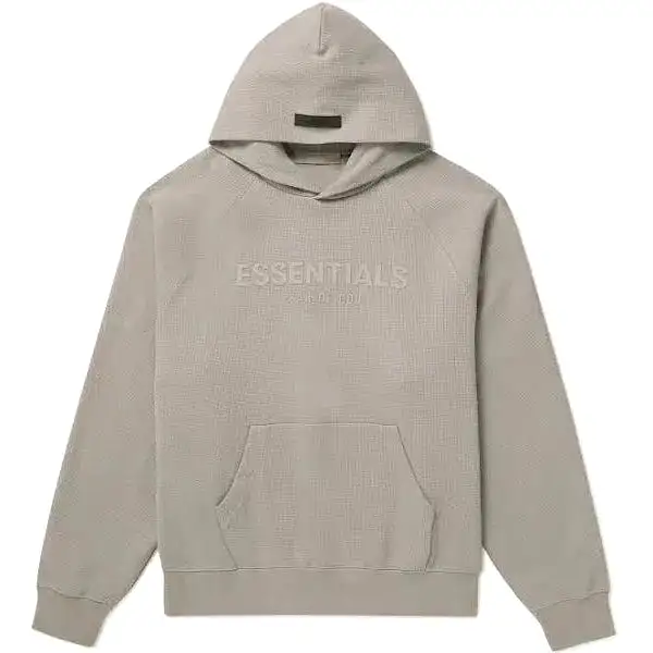 Fear Of God Essentials Knit Hoodie 'Light Grey'