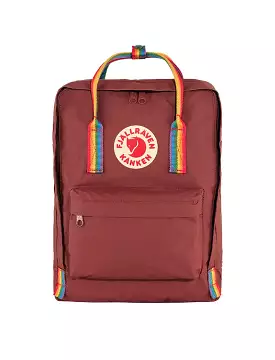 Fjallraven Kanken Classic Backpack Ox Red / Rainbow Pattern