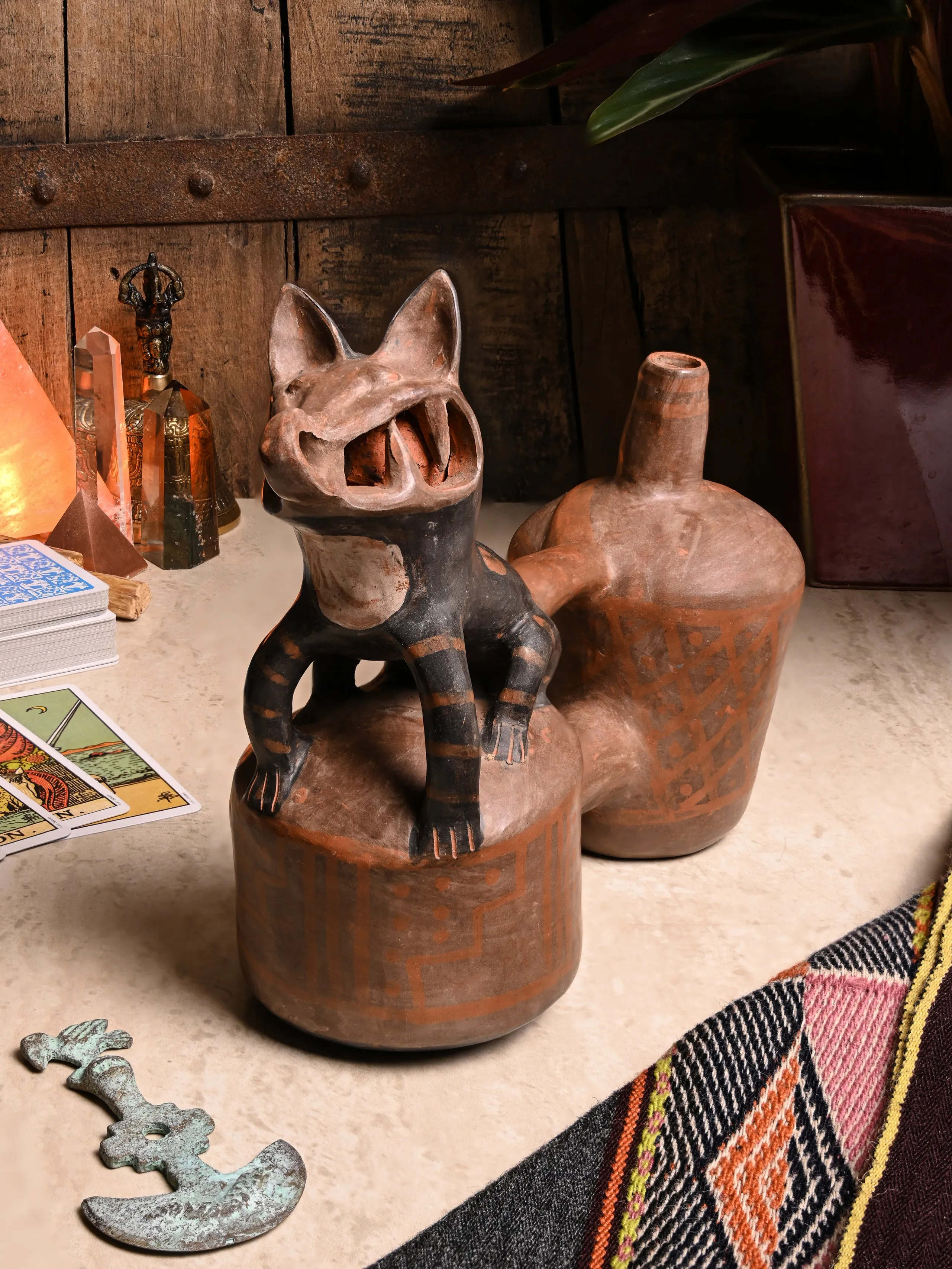 Huaco Silbador-Peruvian Whistling Vessel - The Happy Fox