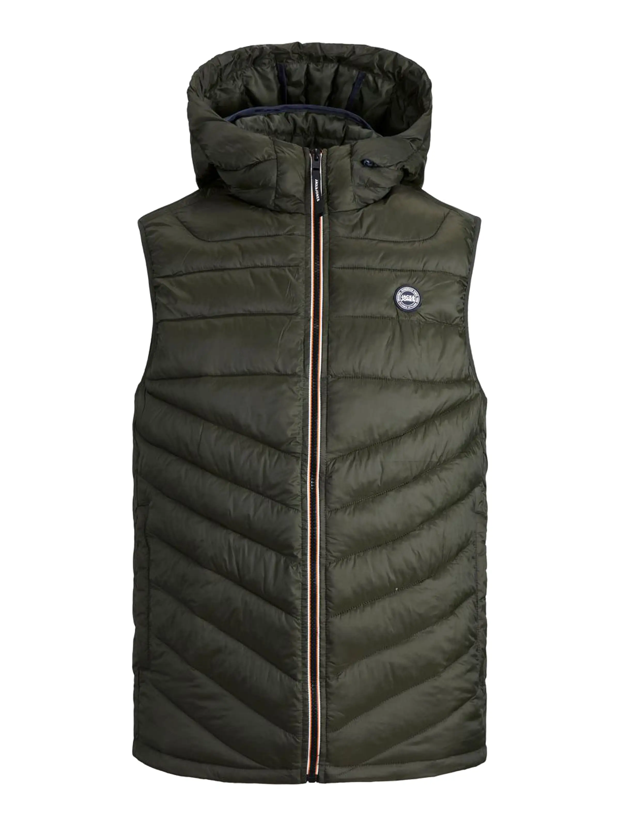 Jack & Jones Mens 'JJ Ehero' Hooded Bodywarmer/ Gilet Padded