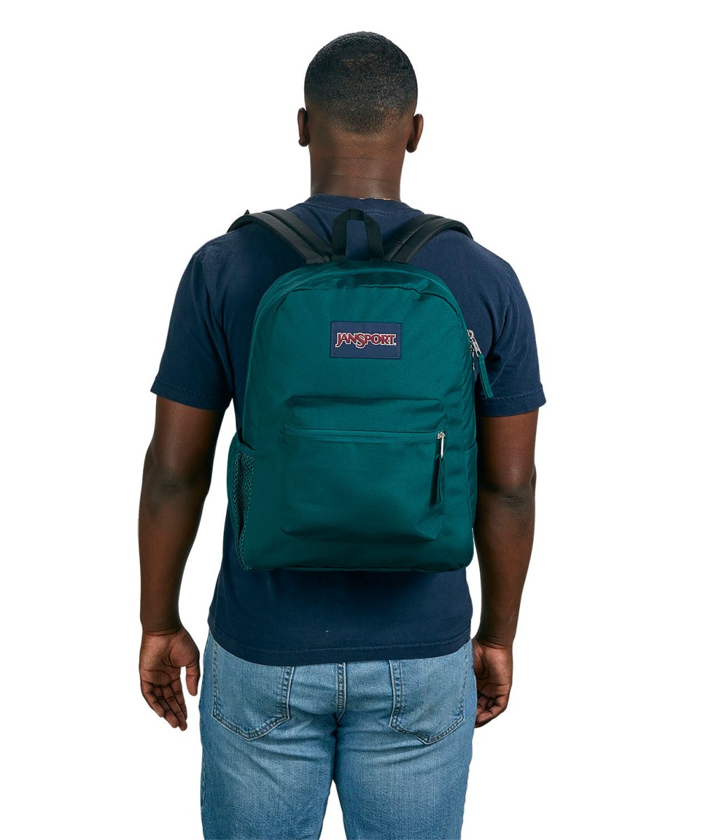 JANSPORT CROSS TOWN GREEN BACKPACK