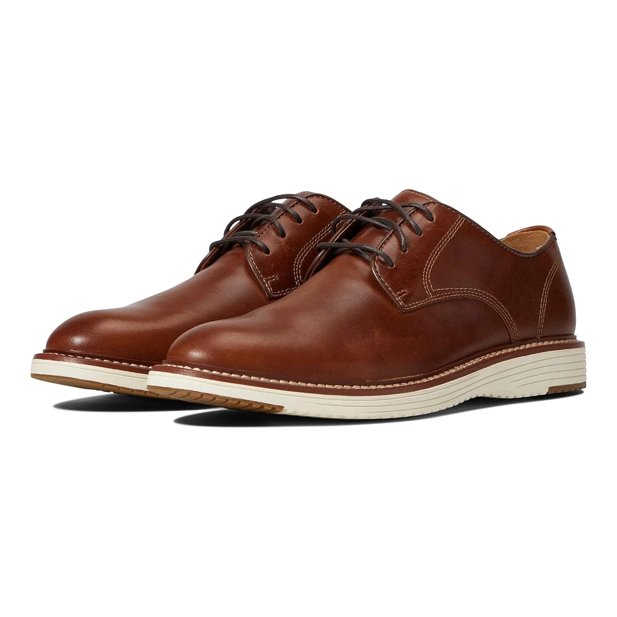 Johnston & Murphy Men's Upton Plain Toe Tan Full Grain