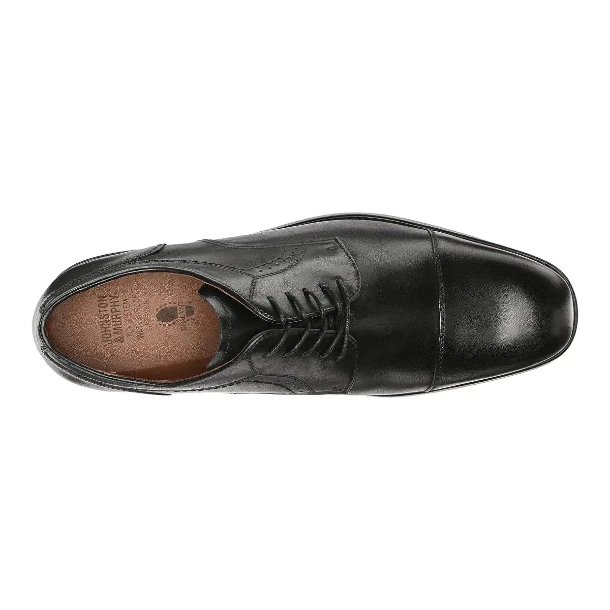 Johnston & Murphy Men's XC4 Branning Cap Toe Black Waterproof