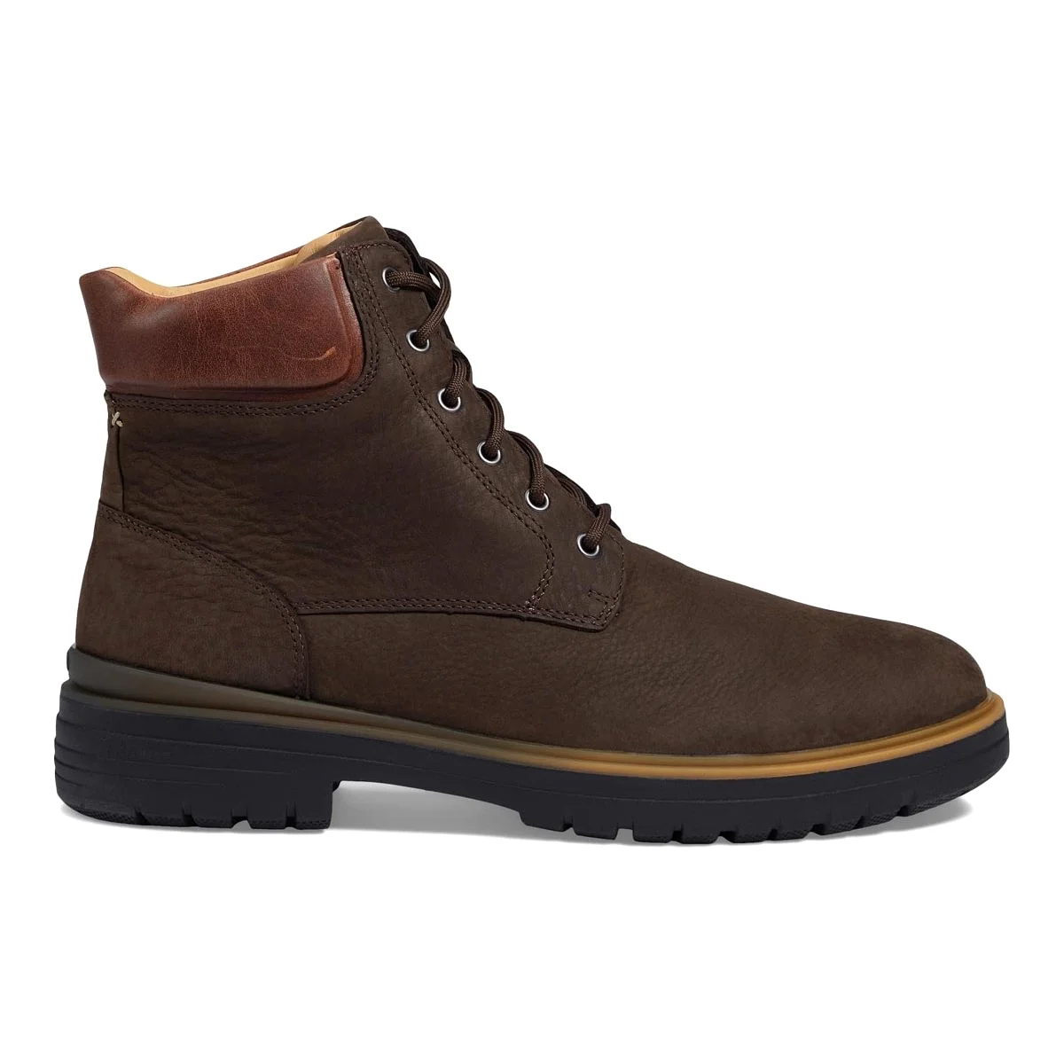 Johnston & Murphy Men's XC4 Henson Plain Toe BT Brown Waterproof Nubuck