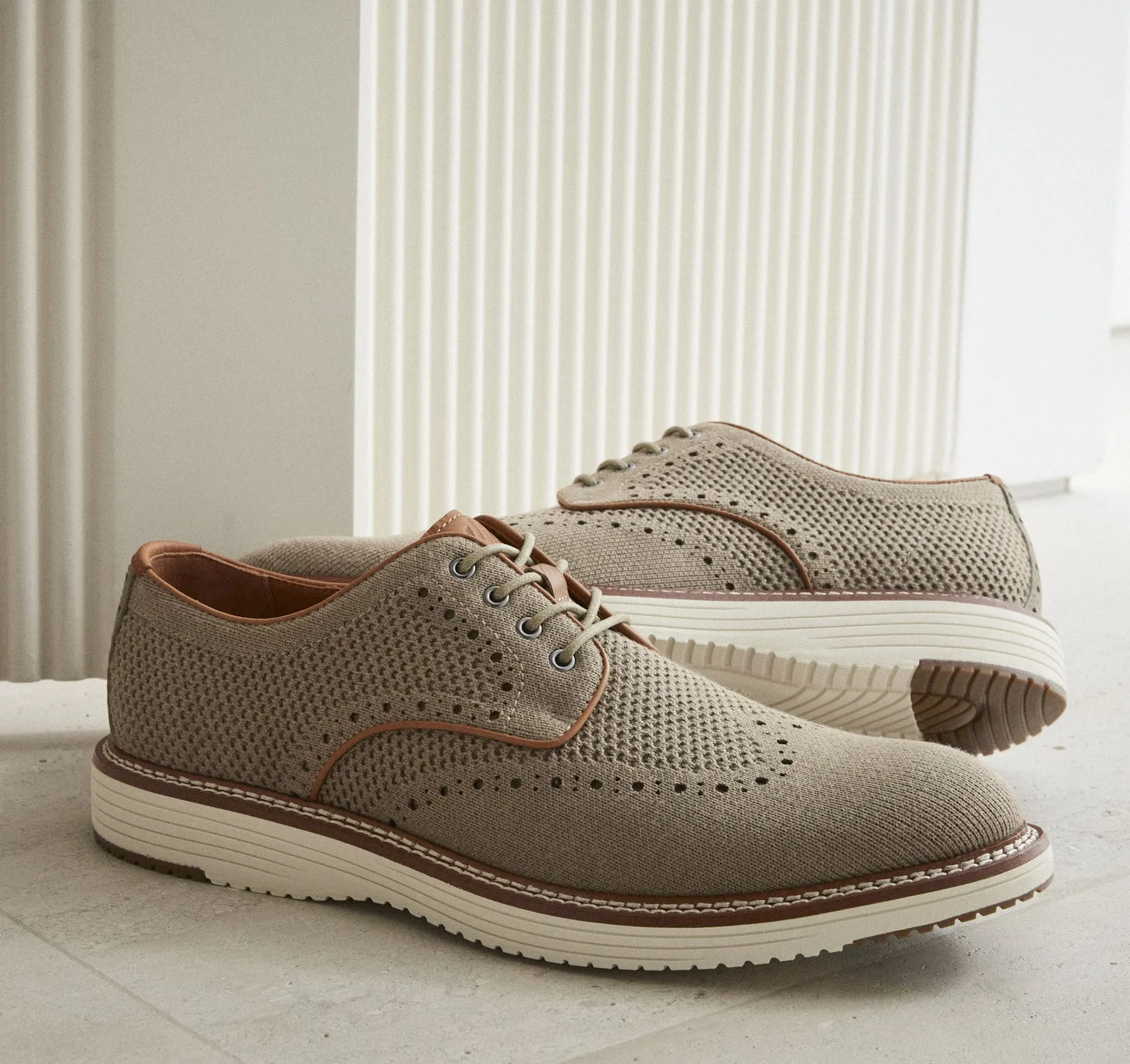 Johnston & Murphy Upton Knit Wingtip-