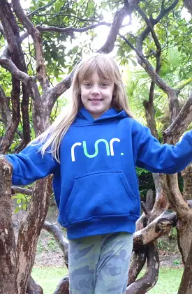 Junior Runr Hoodie - Blue