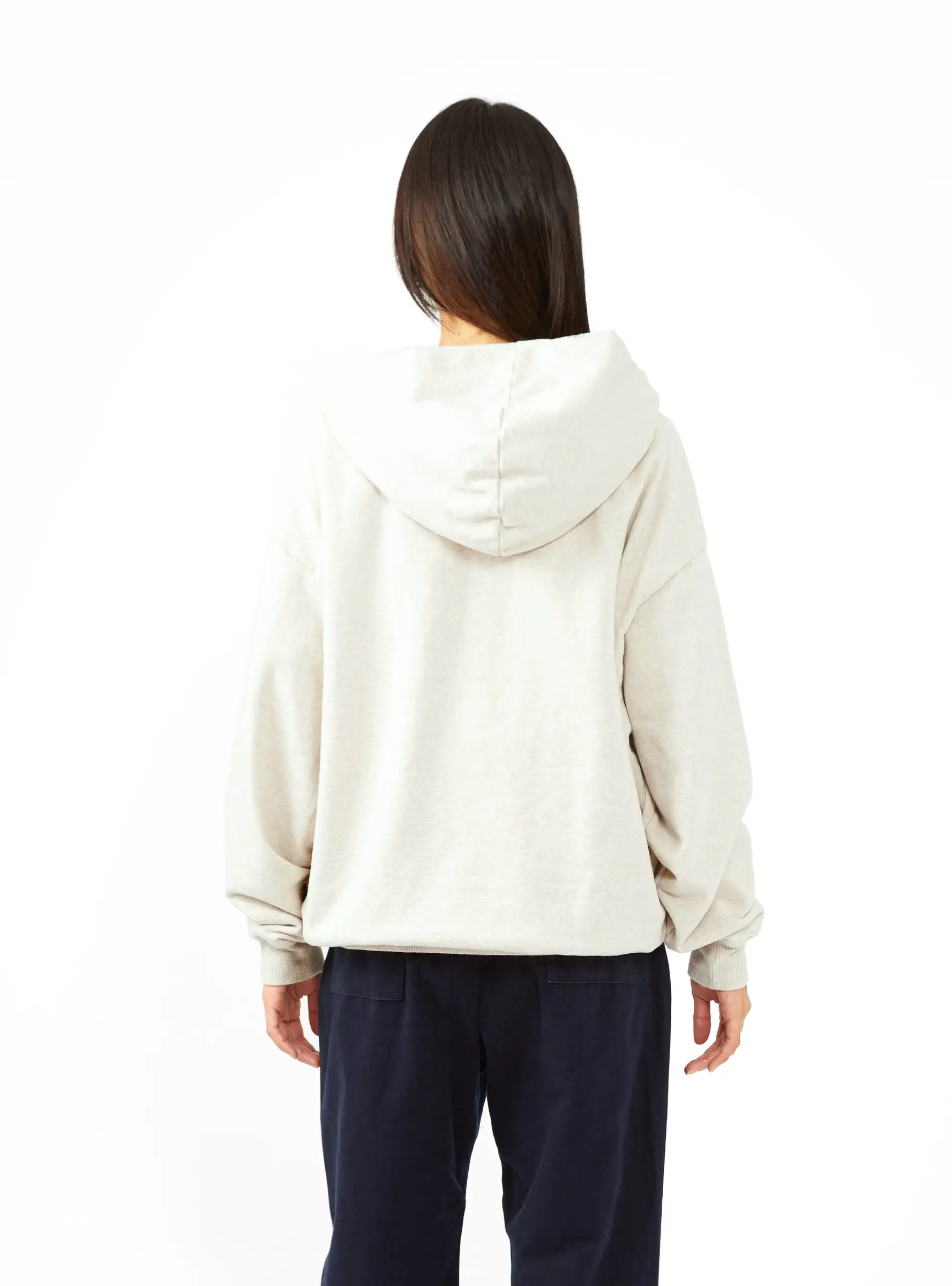 KESA Ortega-Print Hoodie Ecru