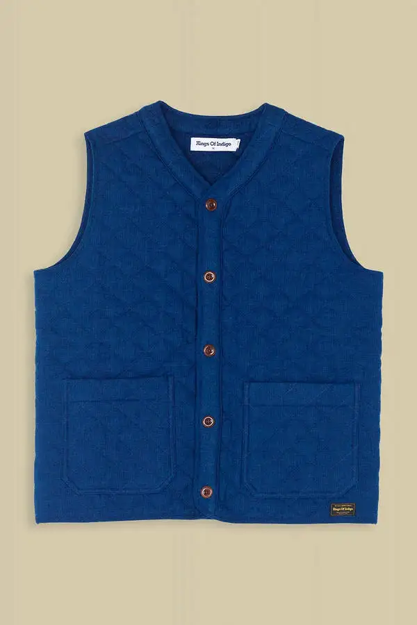 KINGS OF INDIGO Abadan Quilted Gilet