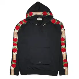 Lifted Anchors Floral Hoodie (Black) - LA333