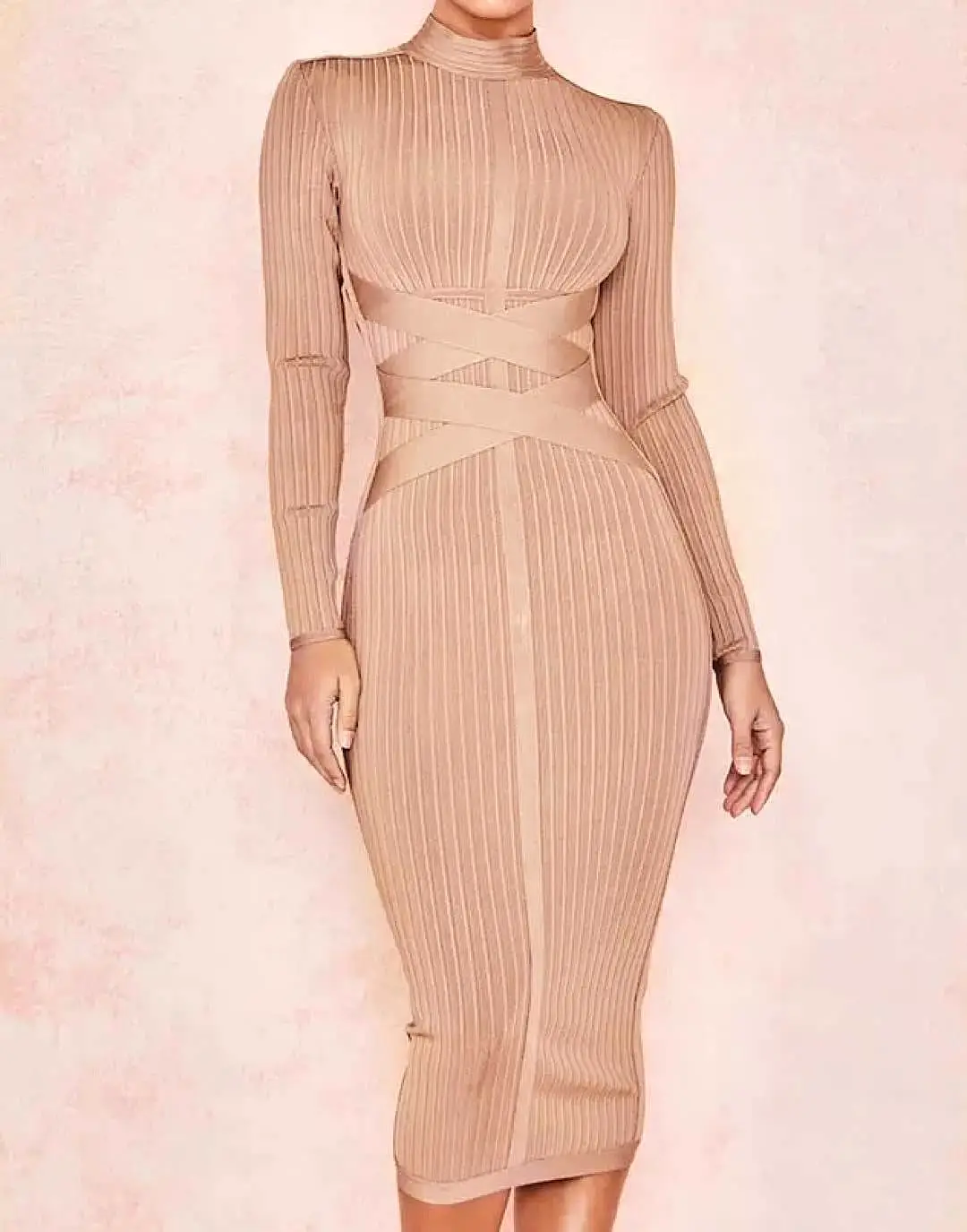 Long Sleeve Slim Bandage Dress