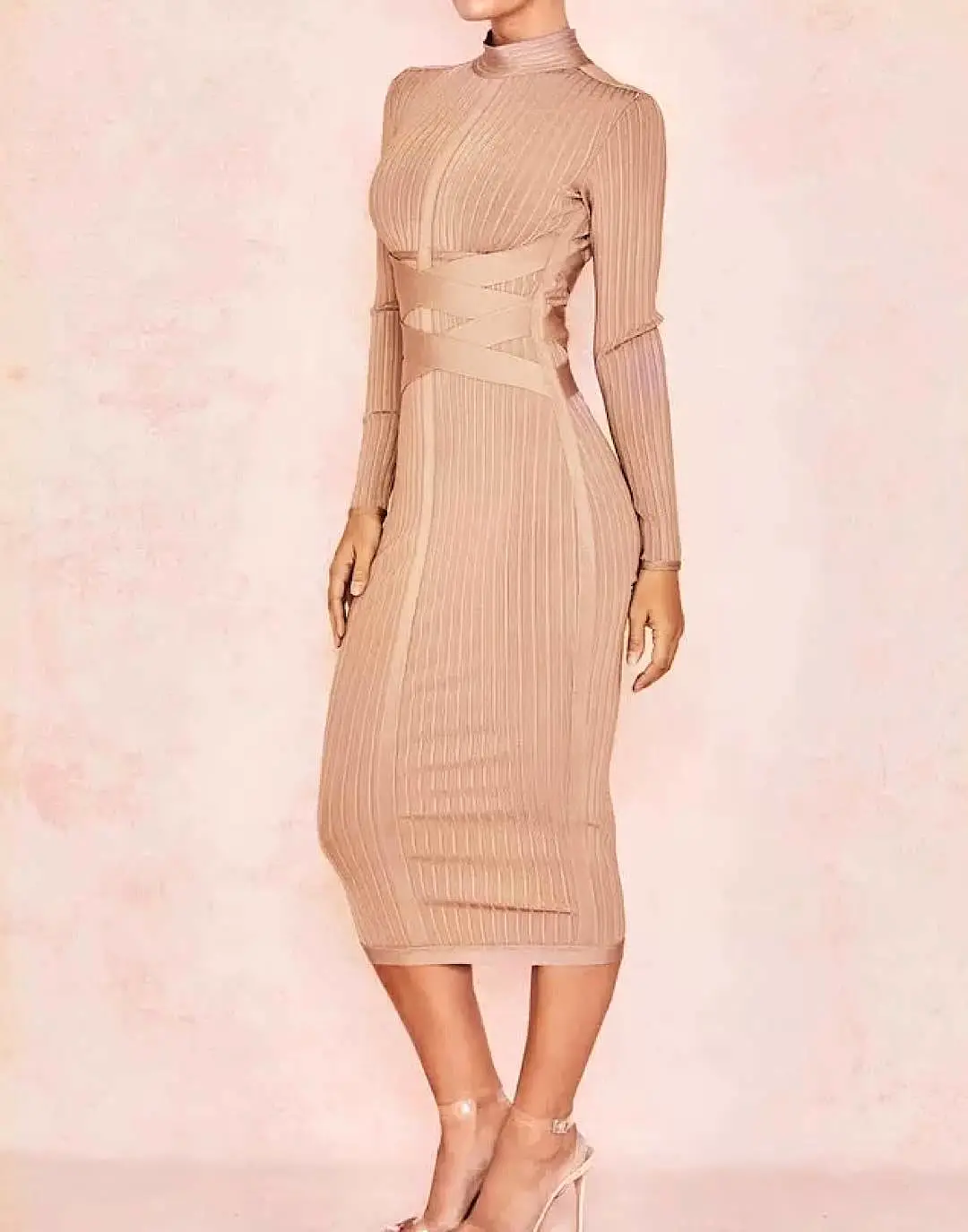 Long Sleeve Slim Bandage Dress