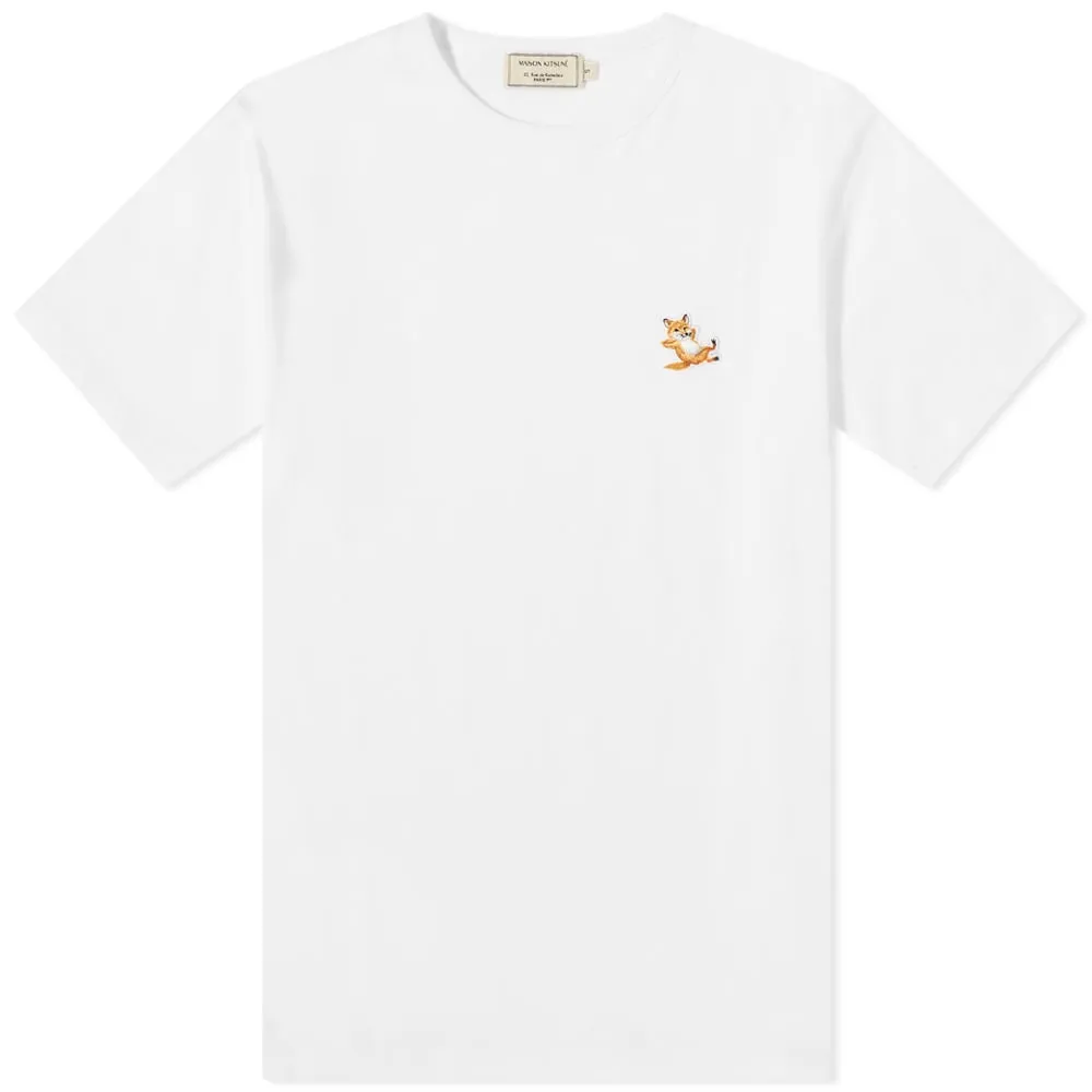 Maison Kitsuné Chillax Fox Patch Classic T-ShirtWhite