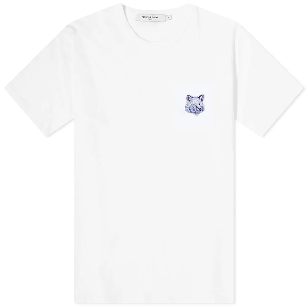 Maison Kitsuné Cool-Tone Fox Head Patch Classic T-ShirtWhite