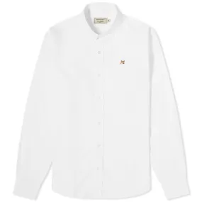 Maison Kitsuné Fox Head Embroidery Classic ShirtWhite