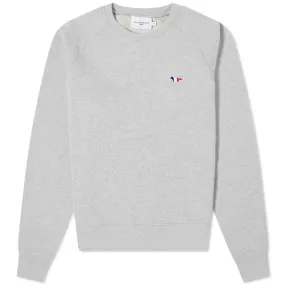 Maison Kitsuné Tricolor Fox Patch Adjusted Crew SweatGrey