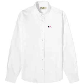 Maison Kitsuné Tricolor Fox Patch Classic ShirtWhite