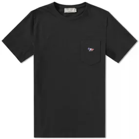 Maison Kitsuné Tricolor Fox Pocket TeeBlack