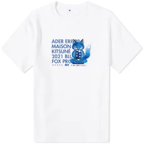 Maison Kitsuné X ADER error Meditation Fox T-ShirtWhite