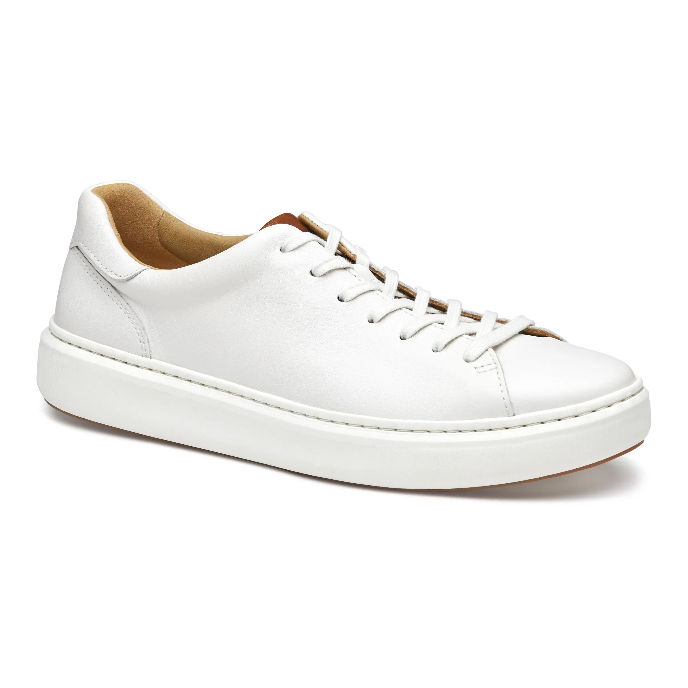 Men's Johnston & Murphy Anders Lace-to-Toe Color: White