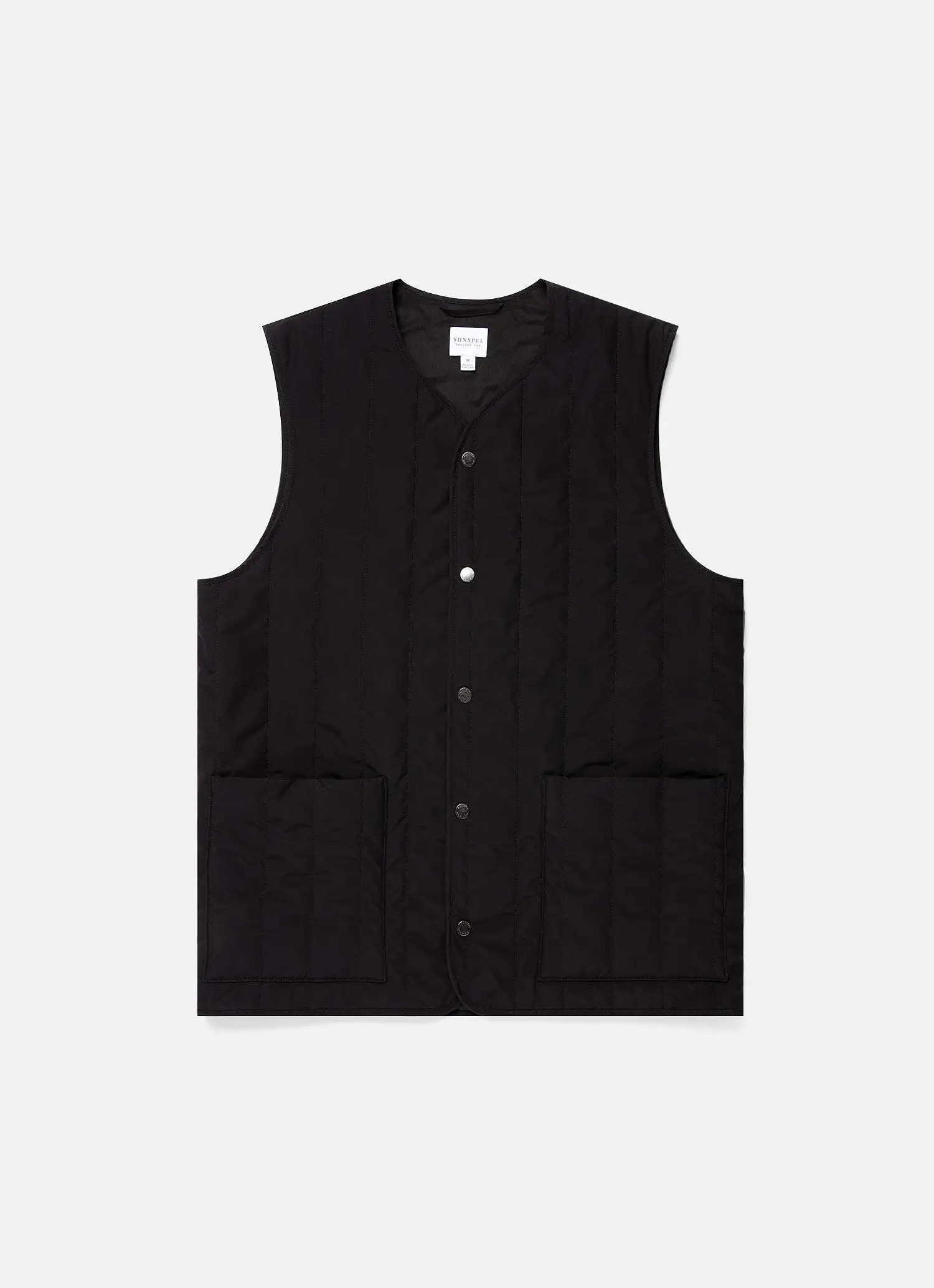 Men's Quilted Liner Gilet in Black