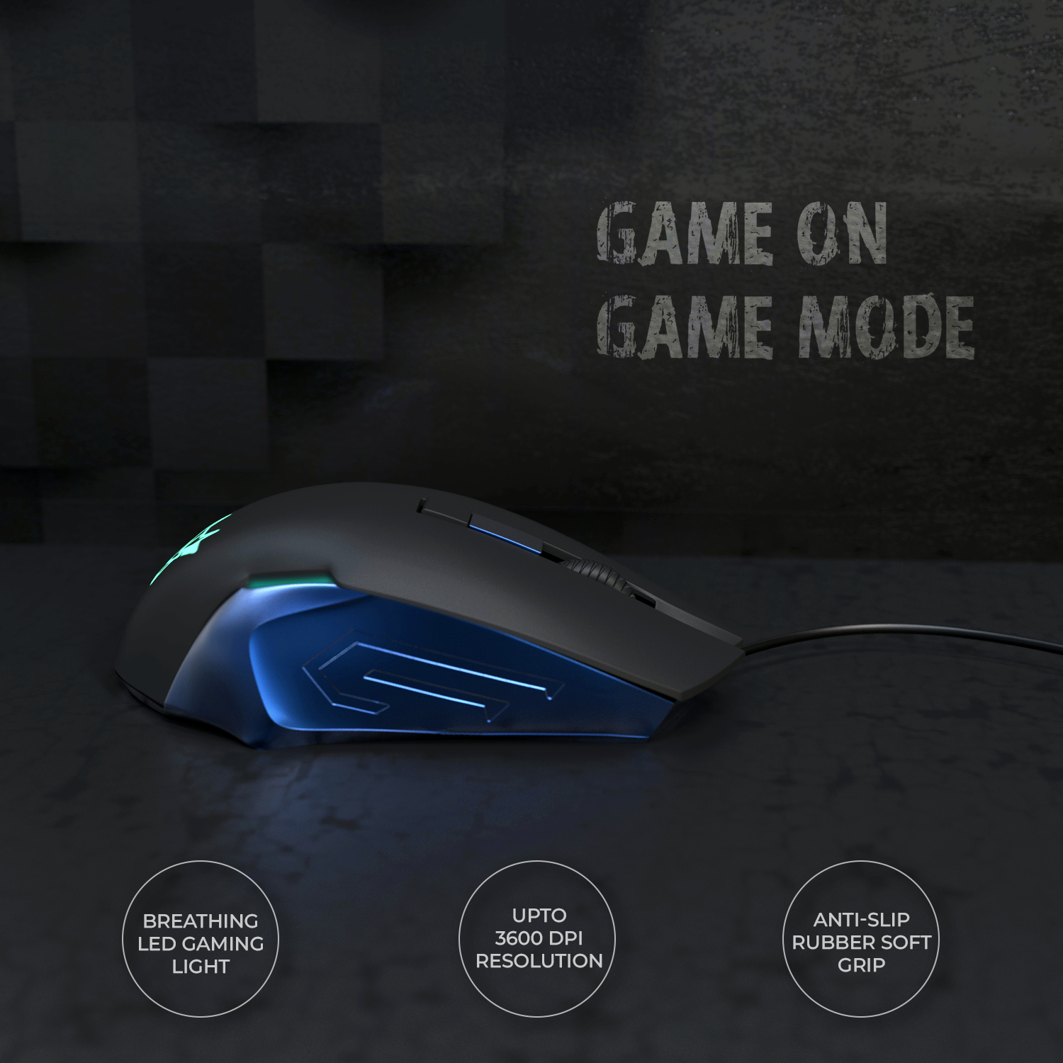 New Arctic Fox USB Wired Gaming Mouse