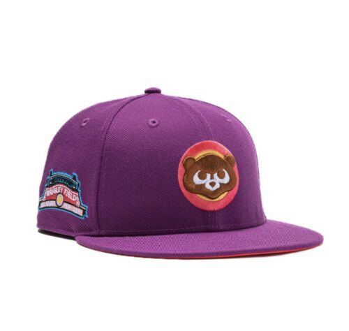 New Era x Hat Club Aux Pack Cubs Wrigley Field Fitted  Purple