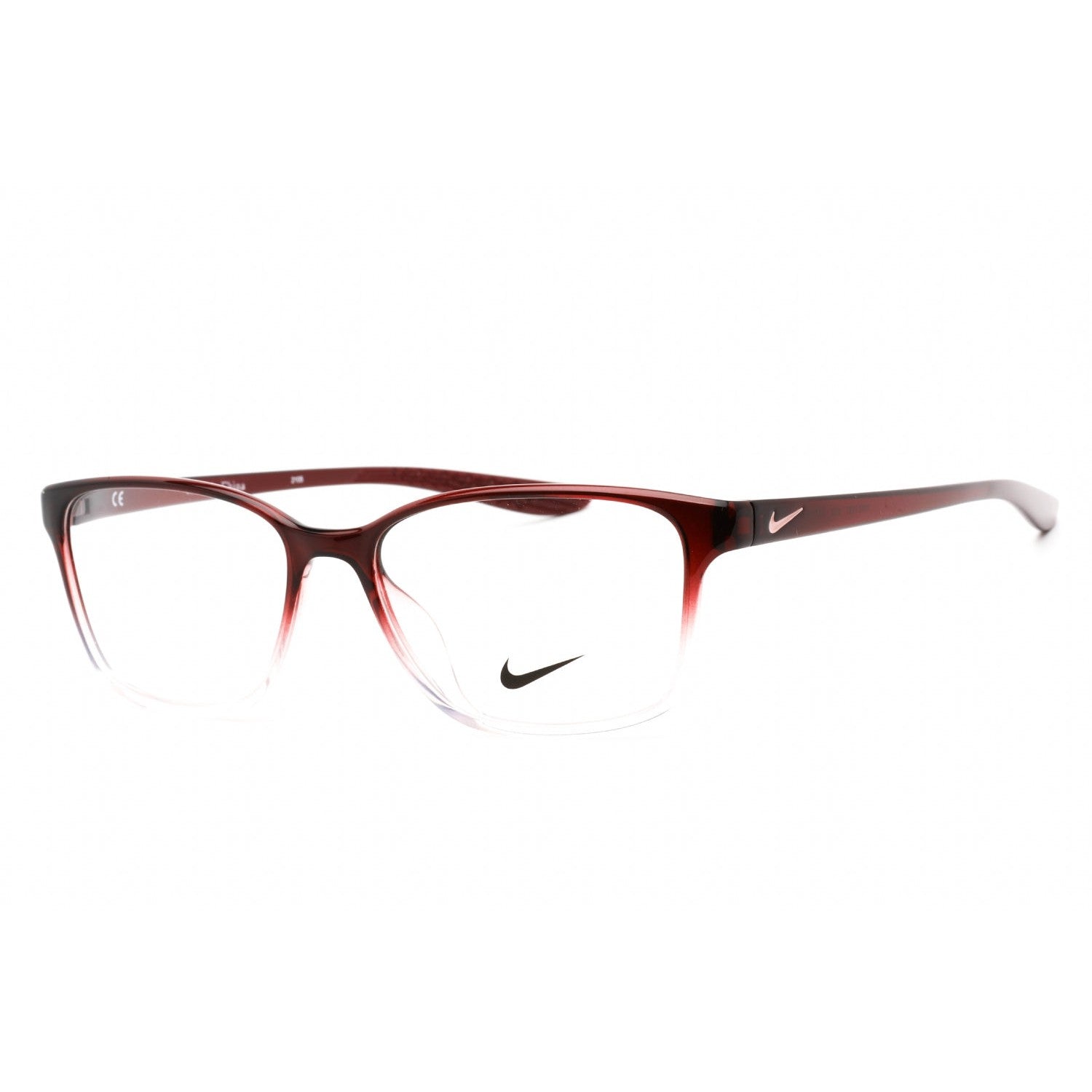 Nike NIKE 7027 Eyeglasses DARK BEETROOT FADE/Clear demo lens