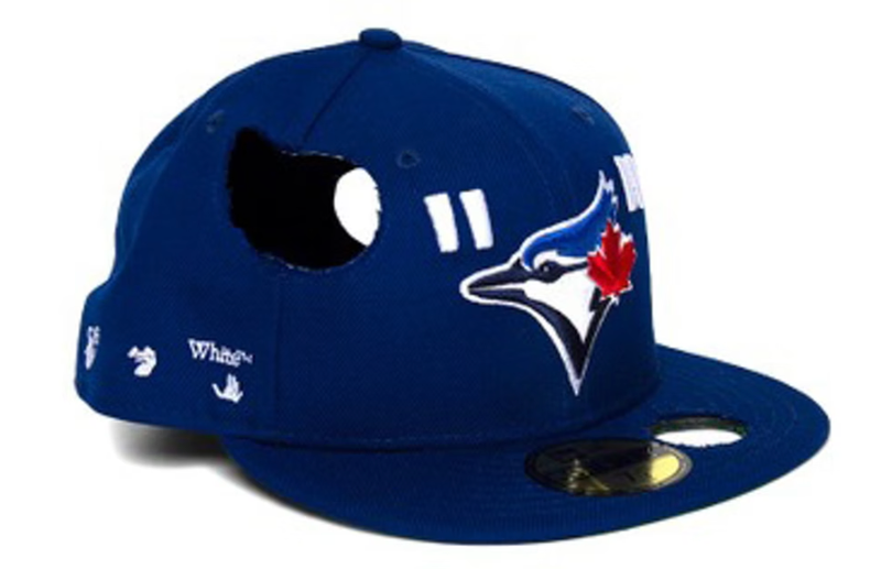 OFF-WHITE New Era Toronto Blue Jays Fitted Hat Blue/Red