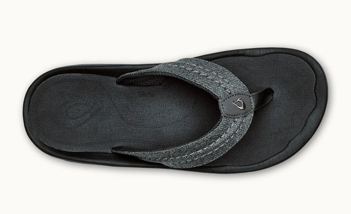 Olukai Hokua Mesh Mens Sandals - Dark Shadow Dark Shadow