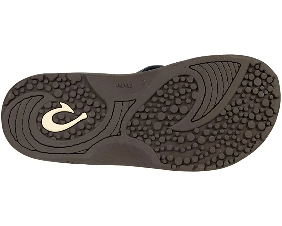 Olukai Men's Hokua Flip Flop - Dark Wood/Dark Wood 10161-6363