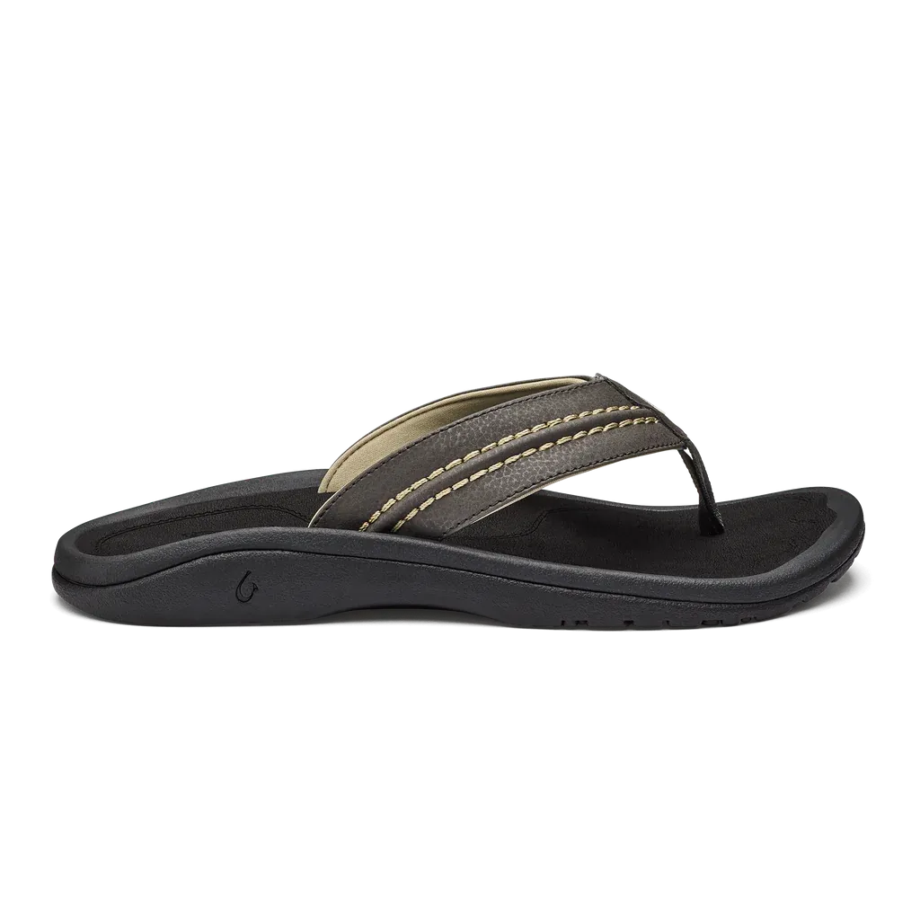 Olukai Men's Hokua Flip Flop - Kona/Onyx 10161-28OX